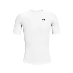 【UNDER ARMOUR】短袖 HG Iso-Chill Tee 男款 白 黑 吸汗 快乾 透氣 緊身衣 運動 UA(1365229100)