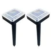 2X Solar Powered Snake Repeller Ultrasonic Mole Mice Rodent Rat Repellent