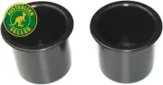 2 7/8 Black Plastic Drop in Beverage Drink Holder Plastic Multipack Wholesale Bu