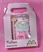 Pusheen the Cat Breakfast Club Stationery Set Pen Notepads Stickers Highlighter