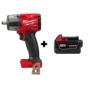 Brushless Cordless Mid Torque 1/2 inch Impact Wrench with Battery by Milwaukee