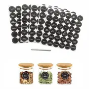 180 Pcs Spice Jar Labels Chalkboard Pantry Stickers for Spice Containers