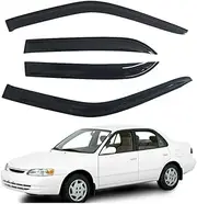 Door Visor, Compatible with Toyota Corolla AE110,1996-2000 Visor Guard Weather Shield Window Weatherproof Deflector