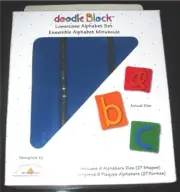 Lowercase Alphabet Doodle Block Sizzix Alphabars Die Set 38-0999 NEW!