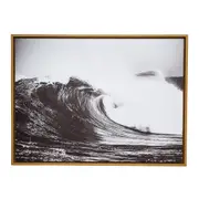 Framed 60x80cm Canvas/Resin Perfect Wave Hanging Wall Art Home Decor Display