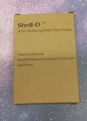 Credit Card Holder Shell-D RFID Blocking Fits in Front Pocket Protective Wallet