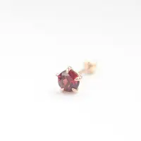 在飛比找蝦皮商城優惠-14K Garnet Piercing 天然石榴石鎖珠耳環 