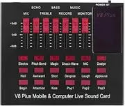 Labymos V8plus Voice Cer Sound Mixer d For Live Sound Card Multe Sound Effects o Mixer Singing Equipment