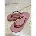 《HAVAIANAS》 SLIM FLATFORM FLIP FLOPS 厚底3公分拖鞋 （尺寸：33/34）