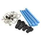 Blue Aluminum Body Posts Mount DIY Kit for Tamiya TT-01 TT01 1/10 RC Car C