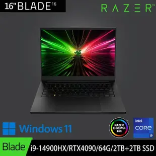 【Razer 雷蛇】16吋i9 240Hz電競筆電(RZ09-05102TJ9-R3T1/i9-14900HX/RTX 4090/64G/4TB SSD/雙模顯示)