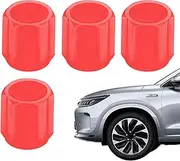 Glow in the Dark Tyre Caps - 4 Pieces Tyre Valve Stem Light Tyre Valve Caps | Car Tyre Valve Caps, Motorcycle Bicycle Wheel Valve Covers, Fluorescent Tyre Valve Stem