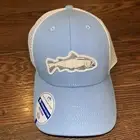 New Southern Tide Fish Patch Trucker Hat Light Blue White Adjustable SnapBack