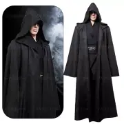 Adult Mens Hooded Robe Cloak Cape Party Halloween Vampire Robe Cosplay Costume