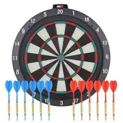 Soft tip Dartboard – 18” Safety Plastic Board with 12 Soft tip Darts and Extr...