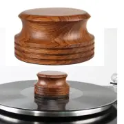 Hi-End Retro Wooden Disc Stabilizer Vinyl Turntable Record Weight Clamp 317g