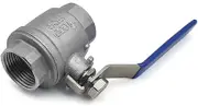 1/4 "3/8" 3/4 "1" 1-1/4 "1-1/2" 2" Female Stainless Steel Ball Valve Two-Piece Full Bore Valve, Water Switch Valve(1-1/4",SS316L)