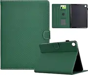 HYAUUcase case for Samsung Galaxy Tab A8 Case 10.5'' 2022(SM-X200/X205/X207),PU Leather Auto Wake Sleep Protective Cover with Kickstand Pen Holder Card Holder (Green)