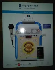 Singing Machine®SML682BTW Classic Series® Groove Bluetooth® Karaoke System white