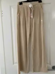 Peter Alexander Ladies Ribbed Caramel Pyjama Pants Small