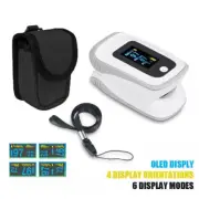 Fingertip Pulse Oximeter OLED Blood Oxygen Saturation Monitor with CarryCase