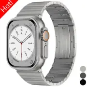 Titanium Steel Metal Watch Band Strap For Apple iWatch Ultra 9 8 7 6 SE 38-49mm