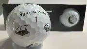 Taylormade TP5 Pix Wolff Howl At The Moon Wolf 3 Golf Balls One Sleeve