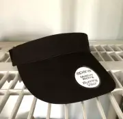 Black APANA Running Visor Moisture Wicking Cap Adjustable Visor NEW