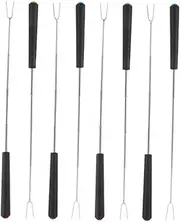 Luxshiny 8pcs BBQ Skewers Set with Handles Extendable Roasting Sticks for Marshmallows Hot Dogs Campfire Cooking Outdoor Grilling Essentials