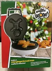 NIB Gingerbread Man Mini Waffle Maker waffle wow