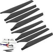 GHYJHS 2 Set RC Helicopter Main Blades Hobby RC Helicopters for RC Helicopters V3 V4 5#4 5-8 Apache AH6, Black