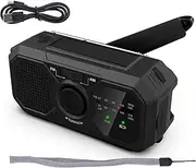 Hand Cranked Lighting Radio – Portable Emergencies Crank Radio with Light and USB Charger | Dynamos for Powers Outages Survival Manual, Selfs Powered Flashlight for Outdoor Companion
