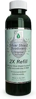 Silver Shield Deodorant 2X Refill - Original Formula | All Natural Colloidal Silver Deodorant | 4 oz. Refill