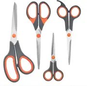 4 Pack Multipurpose Soft Grip Handle Scissors, Ultra Sharp Craft Scissors Set,Al