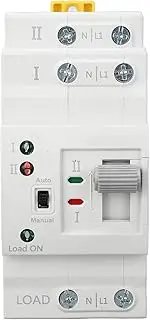 Universal Automatic Transfer Switch, 2P Double Power Transfer Switch with Circuit Quick Transfer Controller,ATS Uninterrupted Millisecond Switching