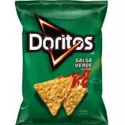 Doritos SALSA VERDE Flavor Tortilla Chips 9.25 Bags (Pack of 1)