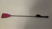 From Rouge "Pink Genuine Leather Riding Crop" RCR1010PK
