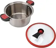 Pressure Cooker, Large Capacity, Food Grade Stainless Steel Pressure Canner, Explosion-Proof, Efficient for Home Kitchen (5L)