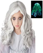 Glow in the Dark Ghost Child Wig