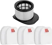IZ420UKT Replacement Filters for Shark Stratos DuoClean Cordless Stick Vacuum Cleaner IZ400UK IZ400UKT IZ420UK IZ420UKT,3 Spare Felt Foam Filters + 1 HEPA Washable Filters (IZ400 filter)