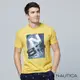 Nautica 男裝 品牌LOGO海報風格短袖T恤-黃色