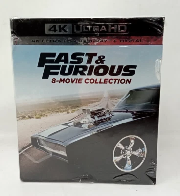 Fast & Furious: 8-Movie Collection 4k Ultra HD + Blu-Ray + Digital - NEW/SEALED
