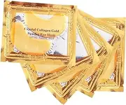 20PCS Gold Gel Anti-Wrinkle Dark Circle Collagen Under Eye Collagen Patches Pad Gold Moisturizing Under Eye Mask, Under Eye Gel Pads for dark circles and puffiness