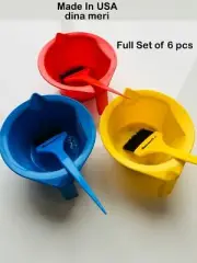 Hairdressing Colour 3 Tint Bowls 3 Tint Brushes Set of 6 pcs MADE IN USA