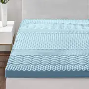 8cm 7 Zone Queen Memory Foam Mattress Topper Giselle