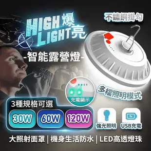 可掛式LED智能露營燈