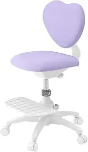 Itoki KS3-4 Heart Chair, Purple [Slide-Up Feature, Comfortable Seat, Relaxing Footstep, Seat Rotation Stop, 360° Rotation, Up and Down Rise, Easy Assembly, Itoki Quality] Desk