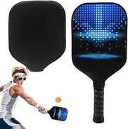 Pickleball Set,Pickleball Paddles Set - Portable Pickleball Rackets and Balls Set, Pickleball Equipment with Balls for Indoor Outdoor Borato
