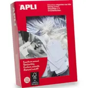 NEW Apli Strung Tickets 22x35mm Tags White Box 500