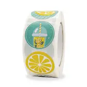 Yellow Lemon Sticker 500 Pcs/roll for Kids Reward Sticker Fruit LabelsThank You Sticker Kids Toys